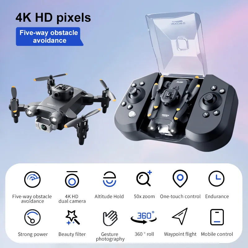 Mini Drone V30 avec caméra HD 4K. FPV RC Drones professionel, pliable avec évitement d'obstacles version améliorée. L'excellence au rendez-vous !