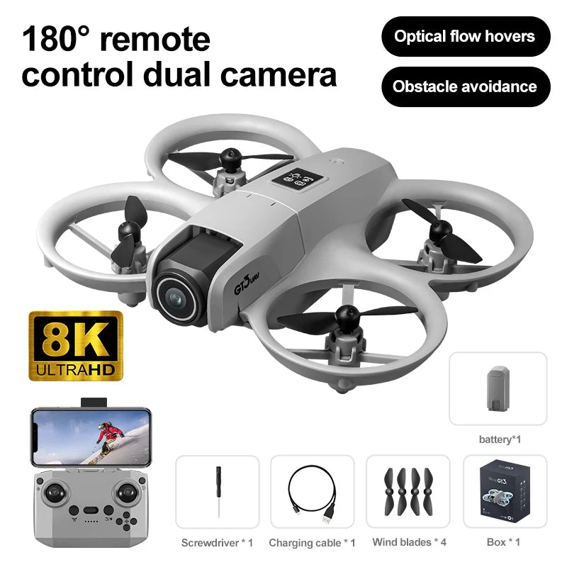 Drone GT3 8K professionel HD, photographie aérienne, évitement d'obstacles, double caméra. Un plaisir inégalé !
