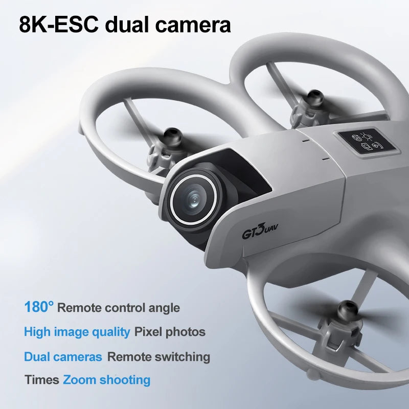Drone GT3 8K professionel HD, photographie aérienne, évitement d'obstacles, double caméra. Un plaisir inégalé !